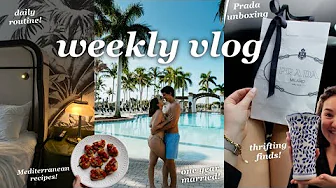 A week in my life | Anniversary, Prada haul, thrifting, vlog, recipes, etc!