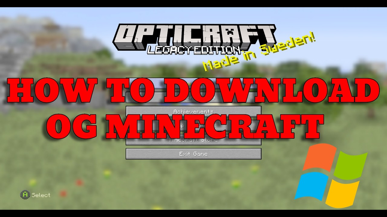 HOW TO DOWNLOAD MINECRAFT LEGACY CONSOLE EDITION/OG MINECRAFT ON PC ...