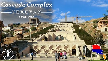 Cascade Complex Stais, Yerevan, Armenia 🇦🇲 Drone Shot (4K UHD 60fps)