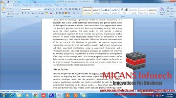 Assurance of Security and Privacy Requirements for Cloud Deployment- IEEE PROJECTS 2018