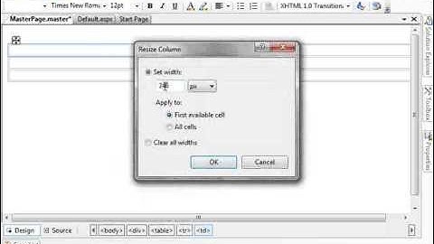 Tạo và sử dụng Master Page trong ASP.NET
