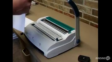 Demo of Anybind Plastic Comb & 3:1 Pitch Wire-O Binding Machine (Sircle Bind WB110)