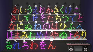 Japanese Hiragana Alphabet Dance Alphabet With Hat