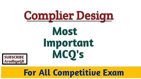 Complier Design MCQ