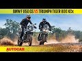 BMW F 850 GS vs Triumph Tiger 800 XCx | Comparison Review | Autocar India