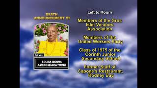 Louisa Monna Ambrose-Montoute ~ Long Obituary