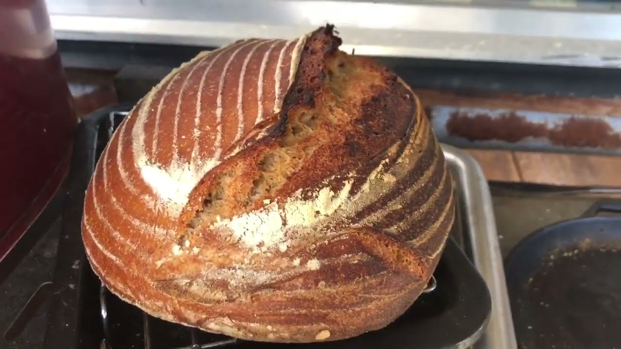Making sourdough bread in a pizza oven