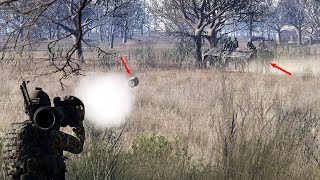 Hunting Russian APC with NLAW | Tanks were ambushed and destroyed by SOF | ARMA 3: Milsim