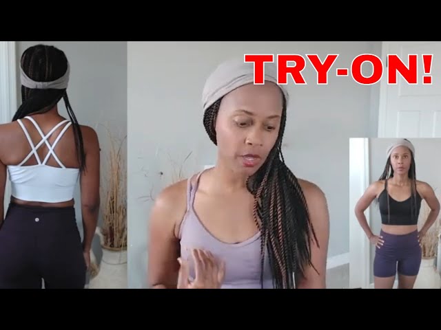 CHEAP SPORTS BRAS () TRY-ON WANAYOU CRISSCROSS BACK SPORTS BRA  REVIEW 