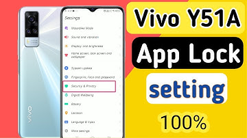 How to lock apps vivo y51a/vivo Y51A me app lock kaise kare/app lock setting