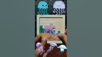 Jellyfish Jigsaw Puzzle ❗❗Game for Kids #shorts
