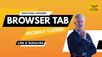 How to Reopen Recently Closed TAB in Google Chrome Browser| Restore Tabs Malayalam Video| VISIVIBE