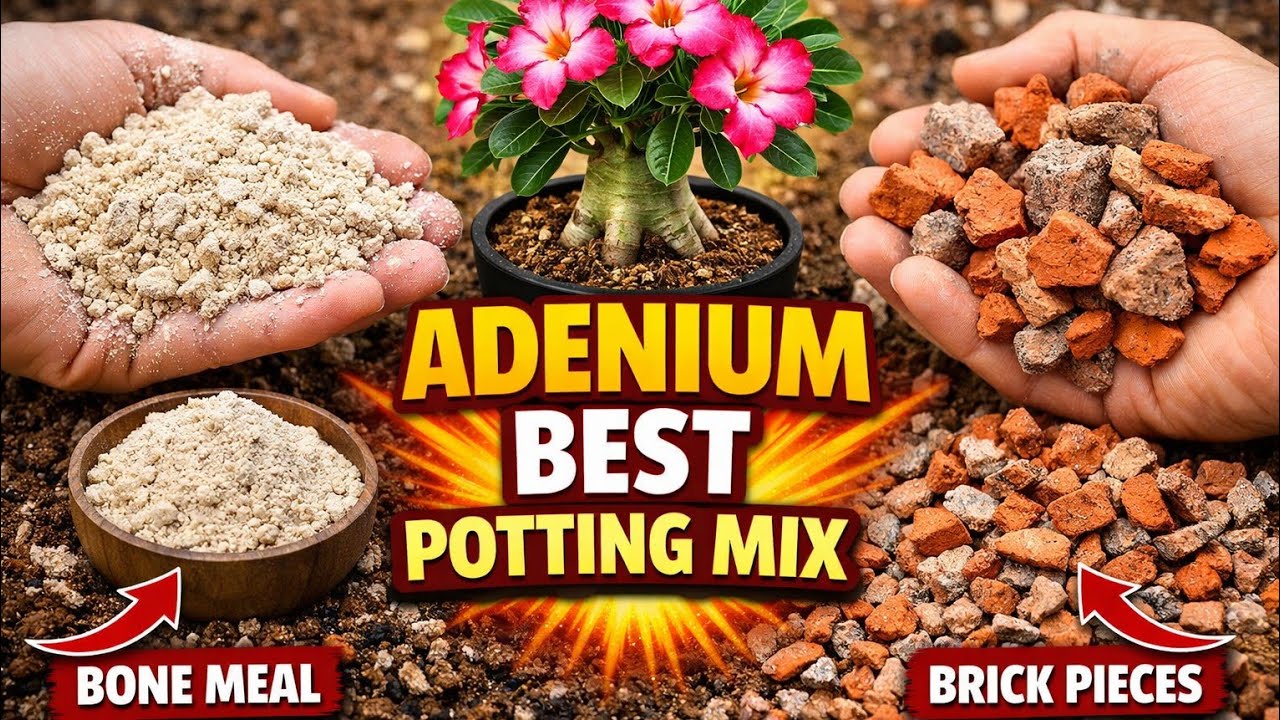 अडेनियम के लिए मिट्टी कैसे तैयारकरें  ll How to make adenium best potting mix ll