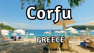 Beautiful day in a beautiful place in Corfu | Kalami beach walk 4k