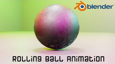 Ball rolling animation | Blender 2.8 animation | Procedural textures in blender #blender