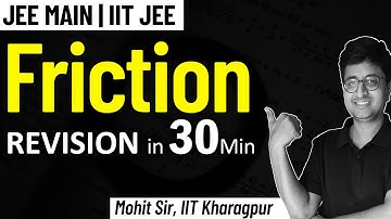 Friction | Complete REVISION for JEE Physics | Mohit Sir (IITKGP)
