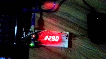 Arduino thermometer 4 digit 7 segment display