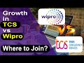 Growth in TCS vs Wipro | TCS experienced hiring | Wipro bulk hiring | Wipro virtual hiring | WILP