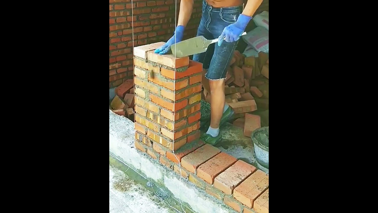 Brick Wall Building Process