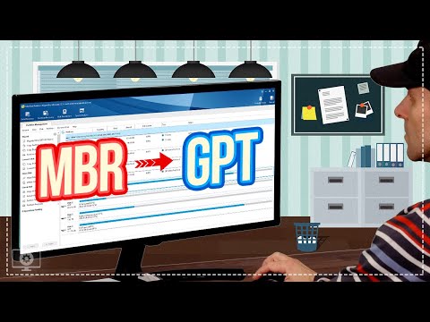 Как преобразовать таблицу разделов диска MBR в GPT без потери данных?