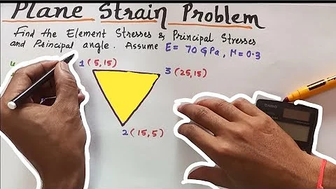 Plane Strain Problems in two dimensional vectors variables | 2D elements Problems in FEM | CST- FEA