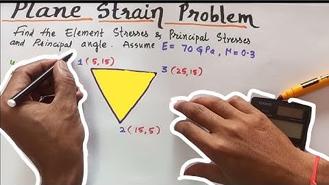 Plane Strain Problems in two dimensional vectors variables | 2D elements Problems in FEM | CST- FEA