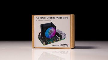 ICE Tower Cooling Fan (BLACK) Unboxing - Raspberry Pi 4 Cooling to the MAX