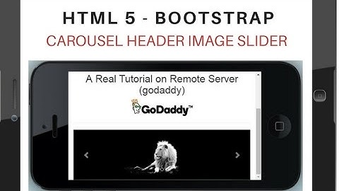Html5 Bootstrap v3.3.7 Carousel Image Slider Test On Remote Server