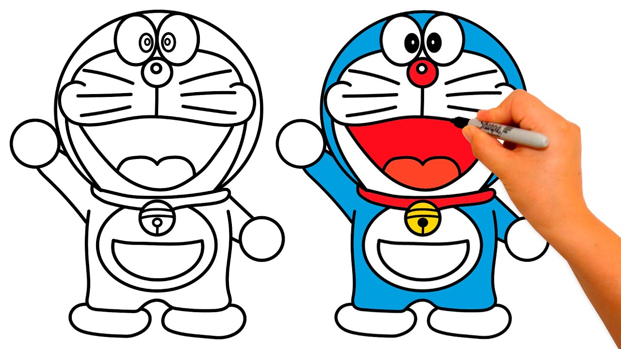 How to draw a Doraemon easy step by step | Aprender a dibujar ...