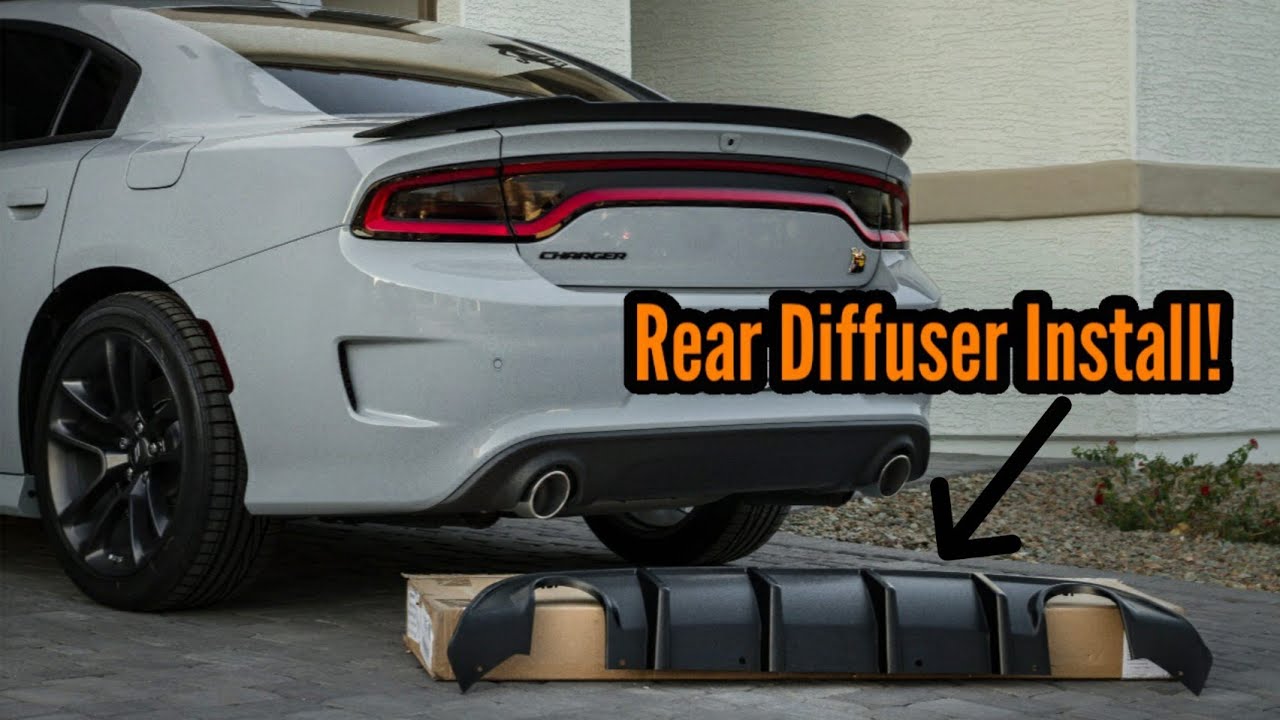 Dodge Charger Rear Diffuser Install - YouTube