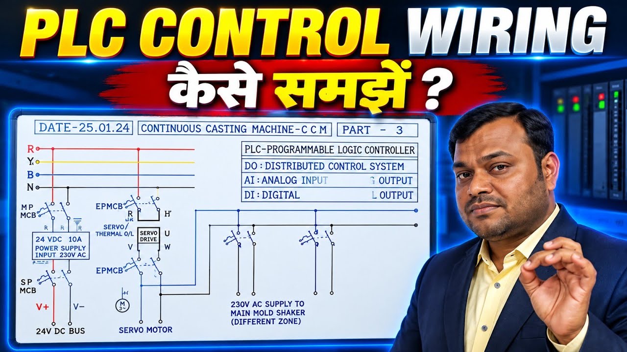 PLC Panel Control Wiring Basic Knowledge | Continuous Casting Machine ...