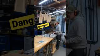 Dangerous Tablesaw move! How stupid can I be? Almost an accident! #woodworking #tablesaw #accident