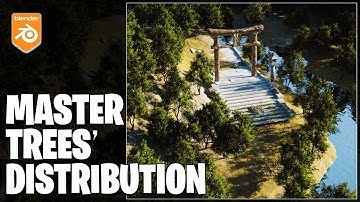 Everything About Distributing Trees in Blender Geometry Nodes