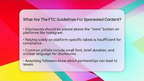 What Are The FTC Guidelines For Sponsored Content? - Everyday-Networking