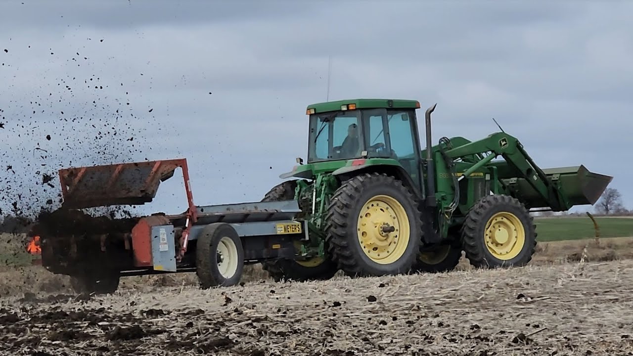 Spreading Cattle Manure With Our New Meyers Spreader