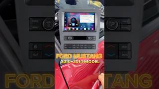Ford Mustang 2010-2014 QLED Screen Install | Wireless CarPlay + Reverse Cam Upgrade #Shorts #mustang