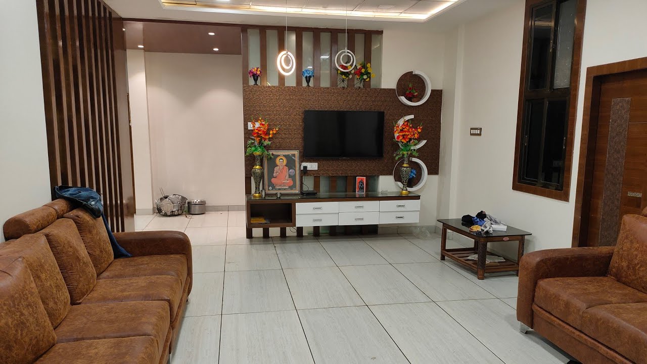 20 × 30 latest interior design of hall with price - YouTube