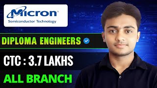 Micron Technology is Hiring 2026। Diploma Engineers। CTC : 3.7 LAKHS। Latest Jobs 2026 