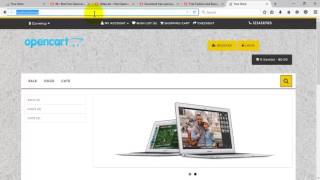 how to install customize theme opencart