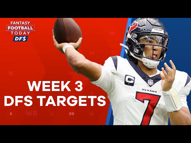 NFL DFS Week 2 RECAP & Early Week 3 PICKS & TARGETS