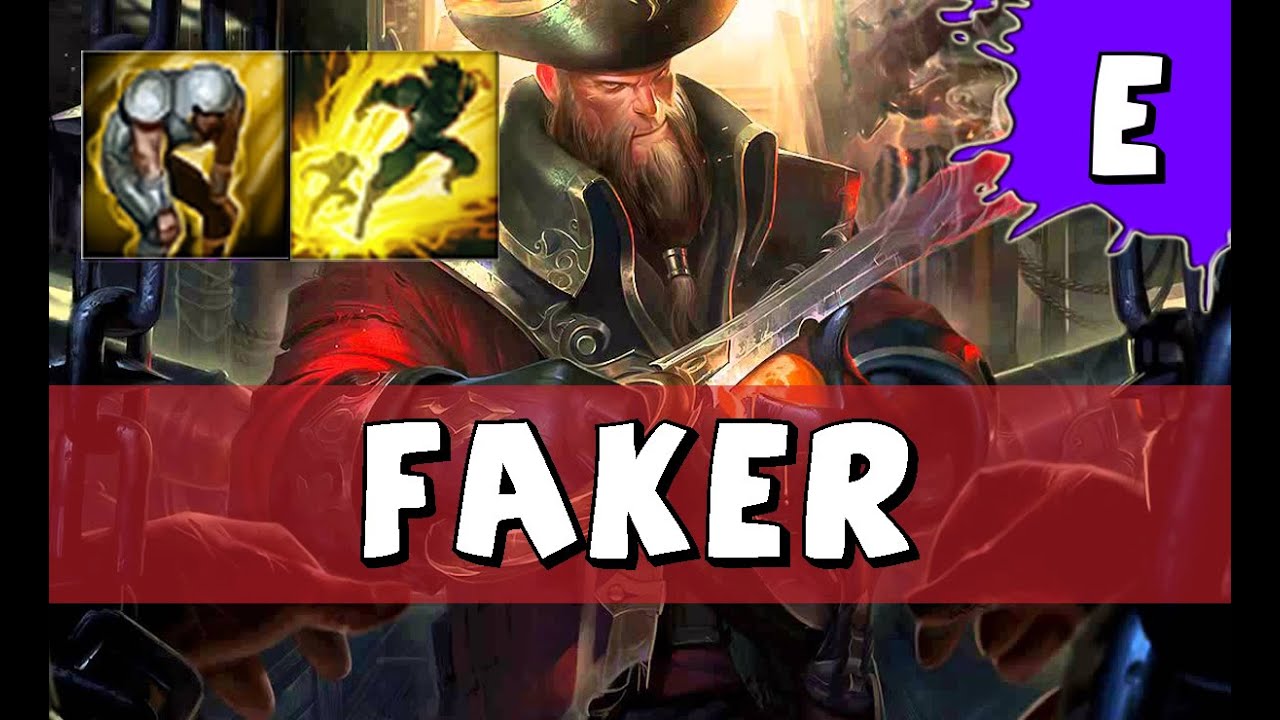 SKT T1 Faker as Gangplank vs Fiora MID - S6 Preseason Challenger SoloQ - League of Legends