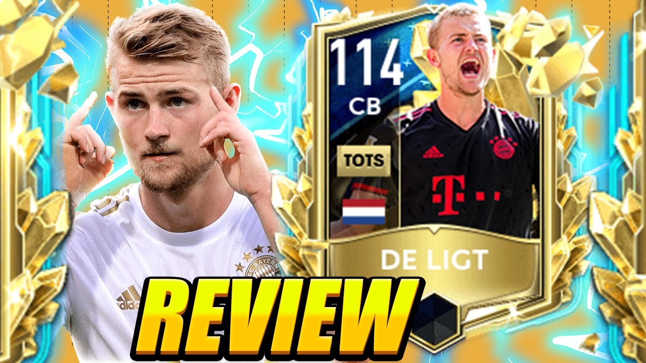 THE BEST CB IN FIFA MOBILE 22! 114 UTOTS DE LIGT PLAYER REVIEW