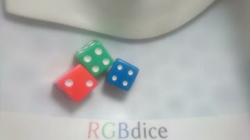 (213) 50 rolls of 3 identifiable dice - RGB Dice