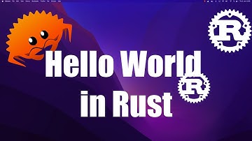 Hello World program in Rust programming language