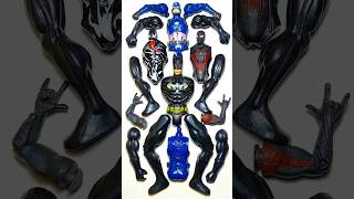 AVENGERS TOYS MARVEL'S, SPIDERMAN VS VENOM VS CAPTAIN AMERICA VS BATMAN. #avengers