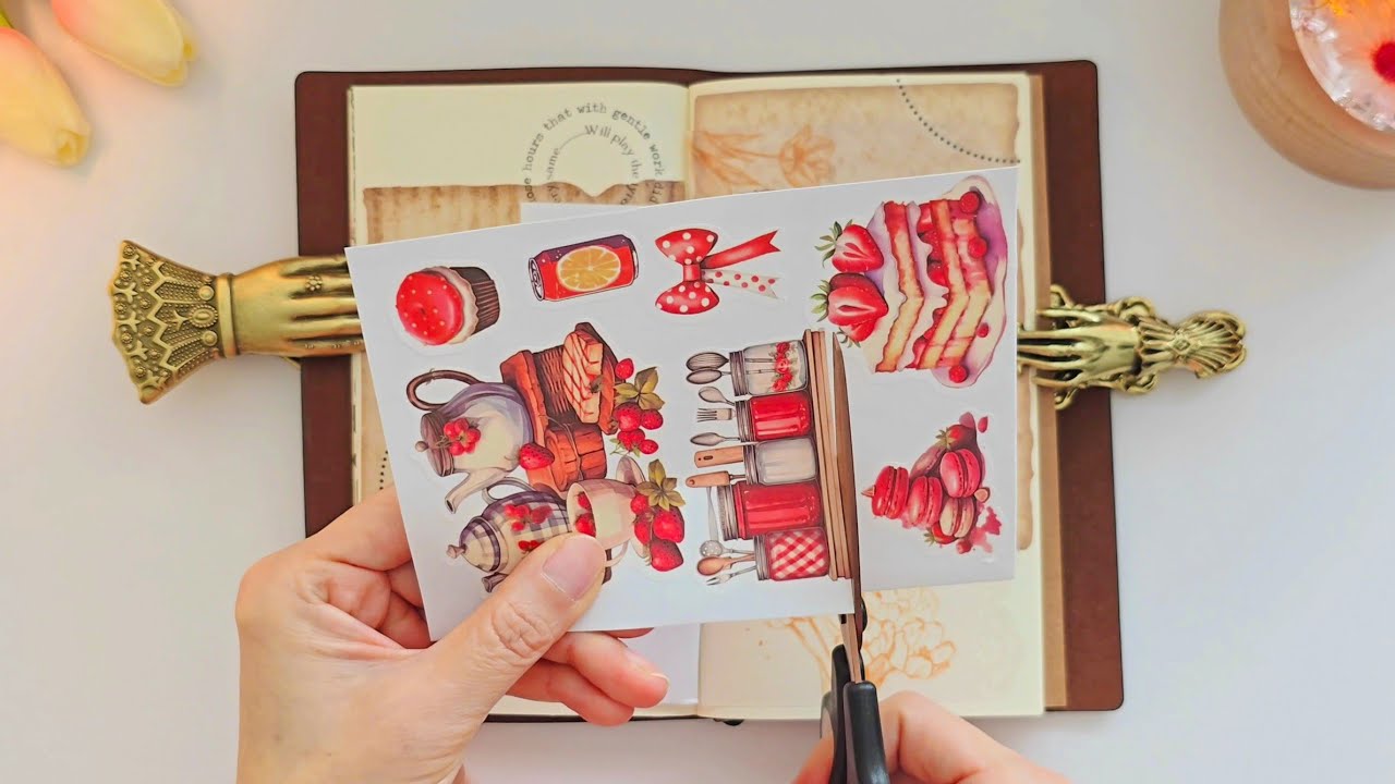 빈티지 감성다꾸 ASMR / 달콤함은 안녕 다이어트 시작 / Start dieting /  ASMR JOURNAL