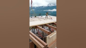 Revelstoke Mass Timber Home In Construction #houseconstruction #customhomes