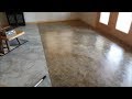 DIY Basement Floor Stain and finish, 2 colors, Without Etching!