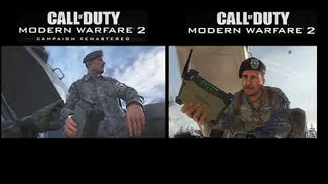 Call of Duty: Modern Warfare 2 Original VS Remastered - Ghost and Roach Death Scene