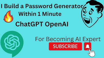 Build a Password Generator using ChatGPT in 1 Minute #openai #chatgpt